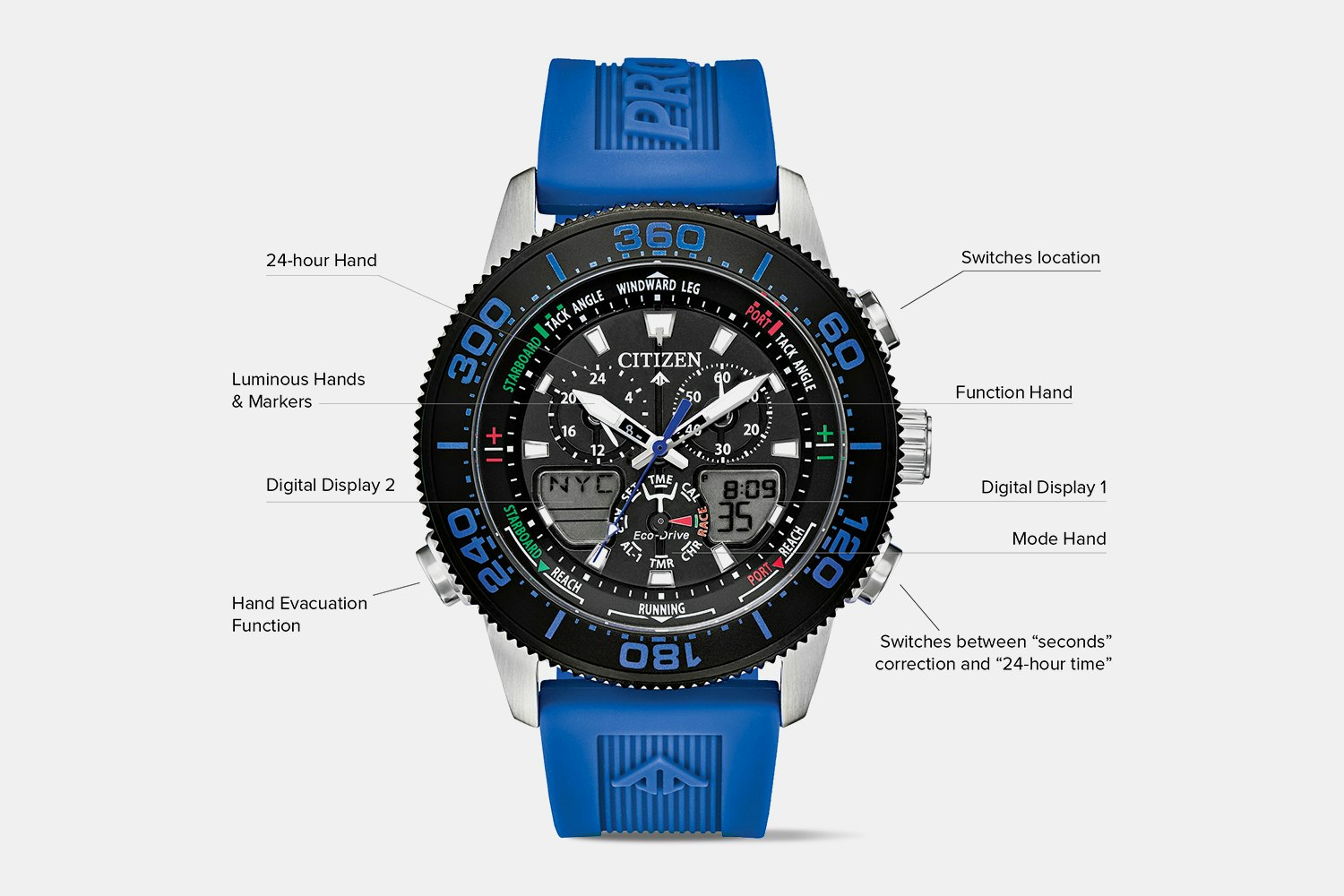 Shops citizen sailhawk watch